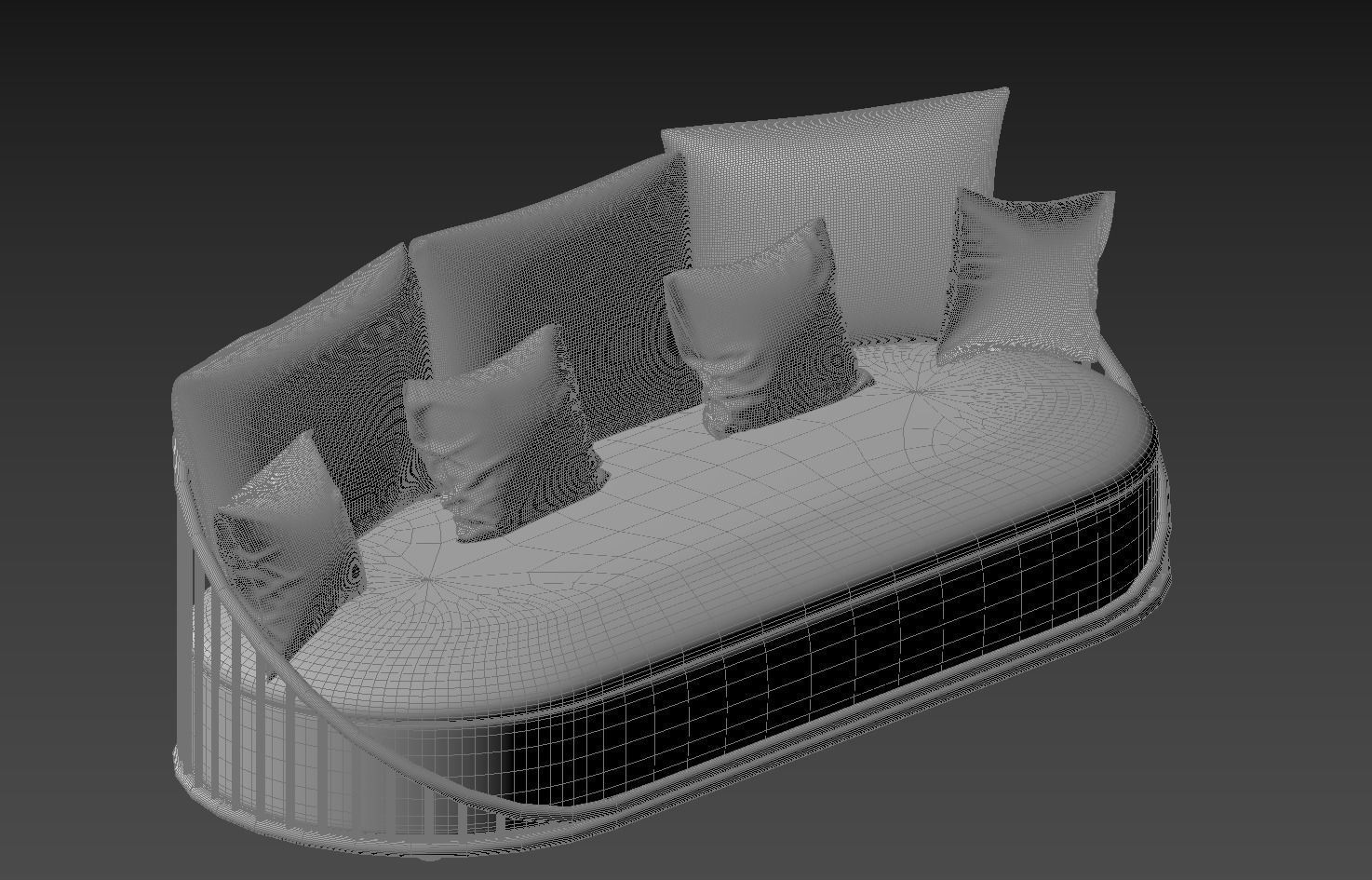 Sofa 3 seater  3D model_2
