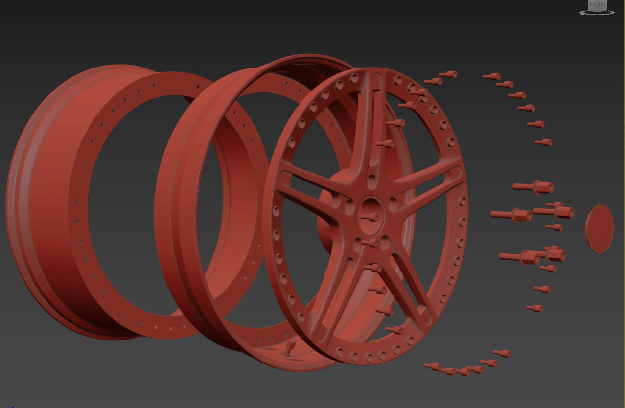 Racing Dynamics RS2 custom wheel 3D model_44