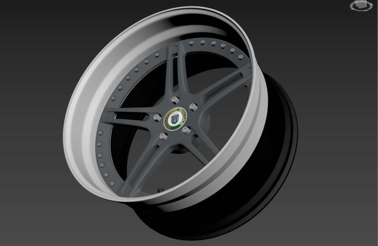 Racing Dynamics RS2 custom wheel 3D model_21