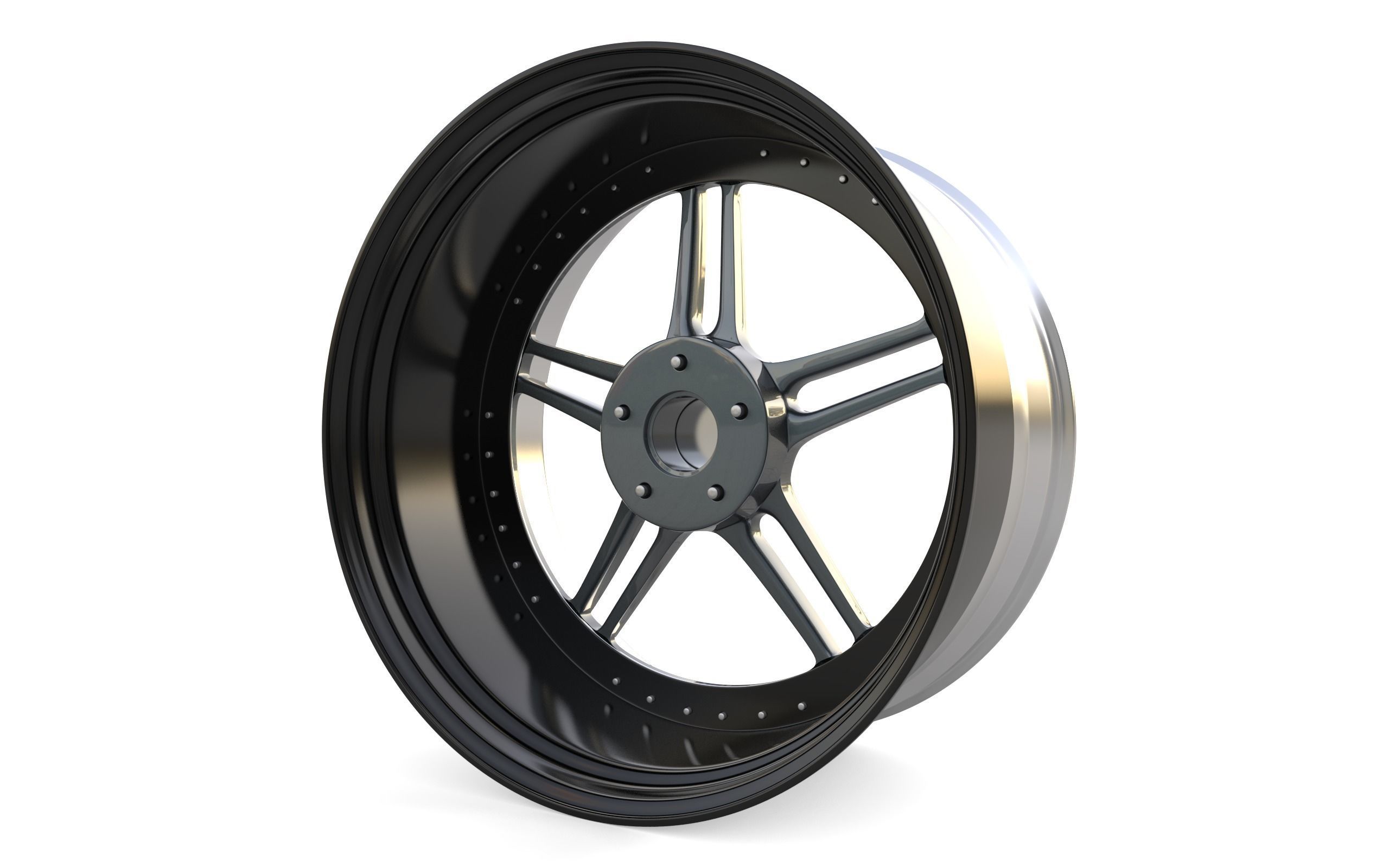 Racing Dynamics RS2 custom wheel 3D model_1