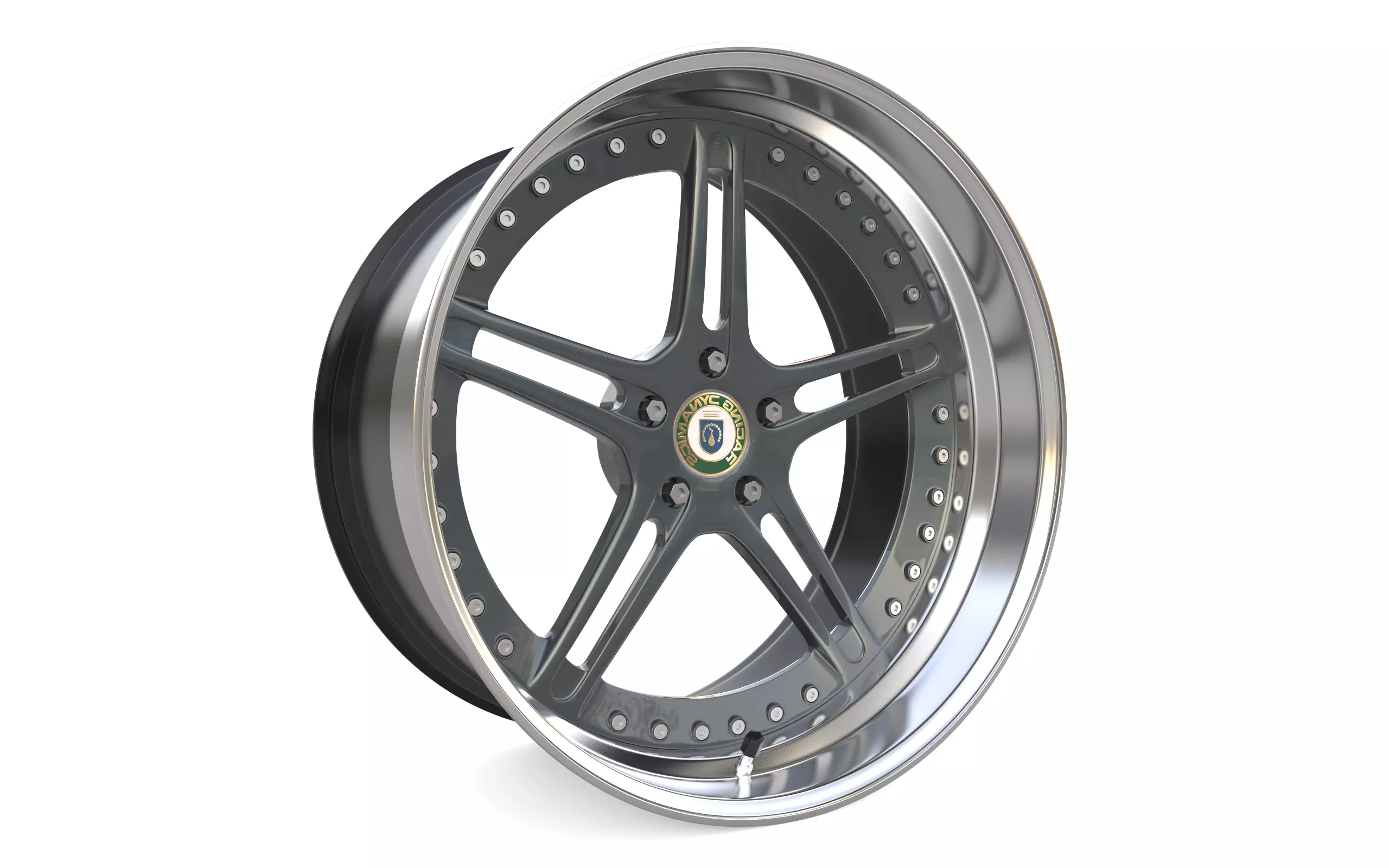 Racing Dynamics RS2 custom wheel 3D model_0
