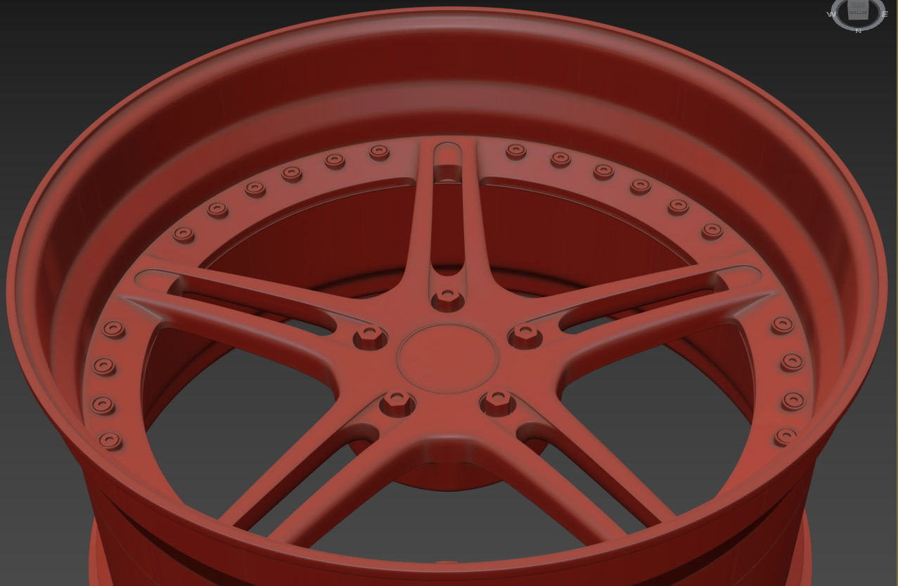 Racing Dynamics RS2 custom wheel 3D model_28