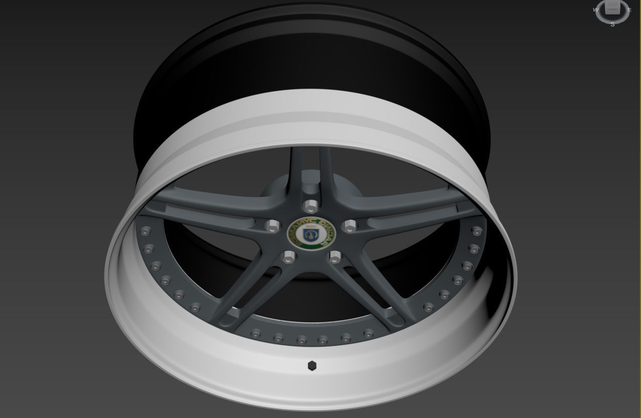 Racing Dynamics RS2 custom wheel 3D model_17