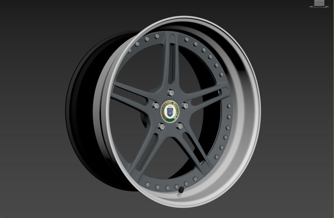 Racing Dynamics RS2 custom wheel 3D model_9