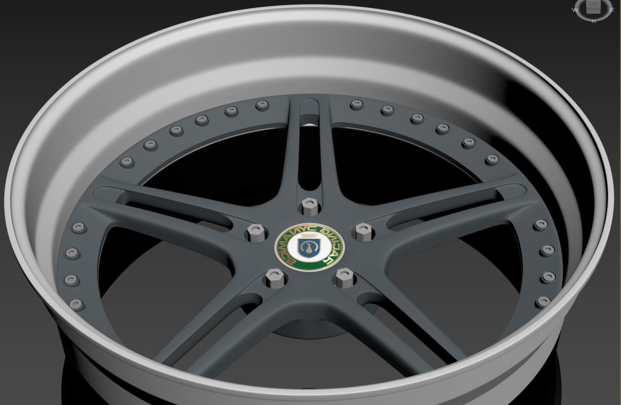 Racing Dynamics RS2 custom wheel 3D model_25