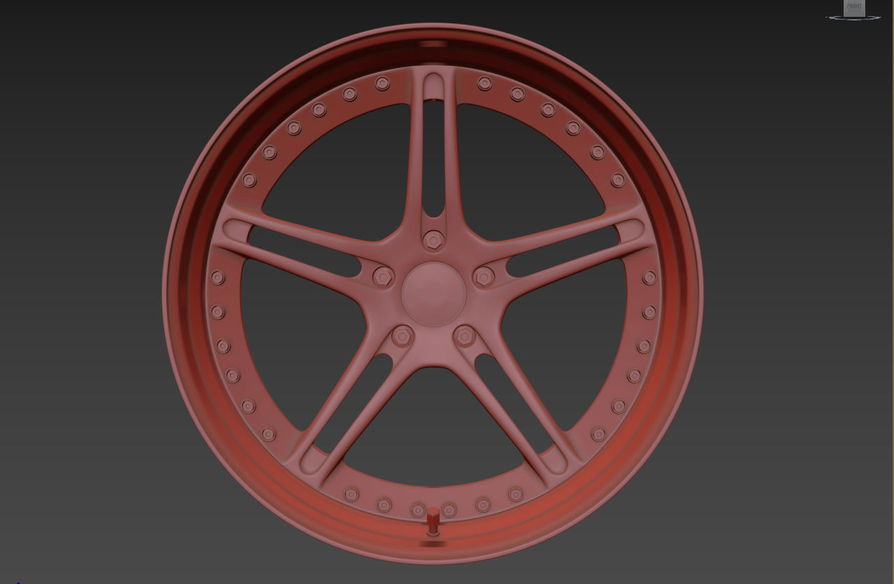 Racing Dynamics RS2 custom wheel 3D model_36
