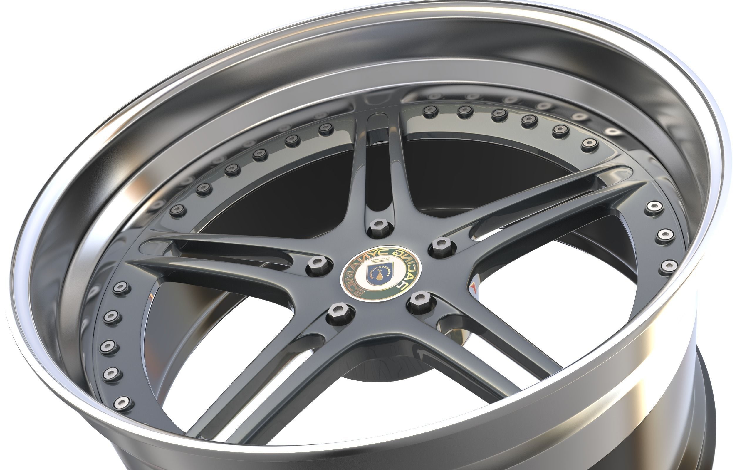 Racing Dynamics RS2 custom wheel 3D model_7