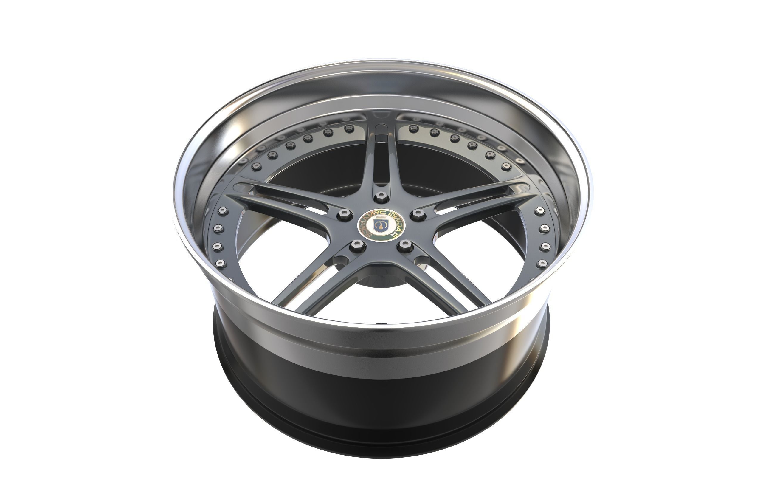 Racing Dynamics RS2 custom wheel 3D model_5