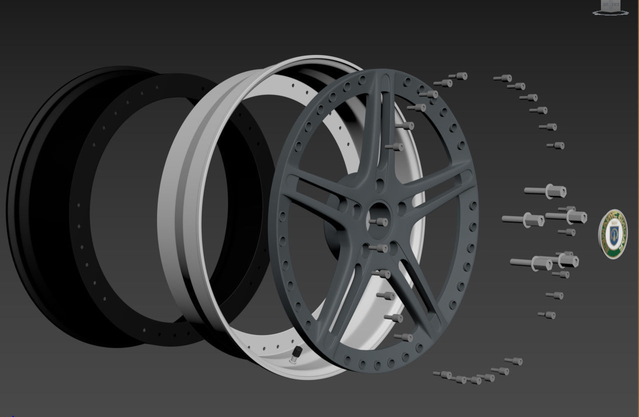 Racing Dynamics RS2 custom wheel 3D model_41