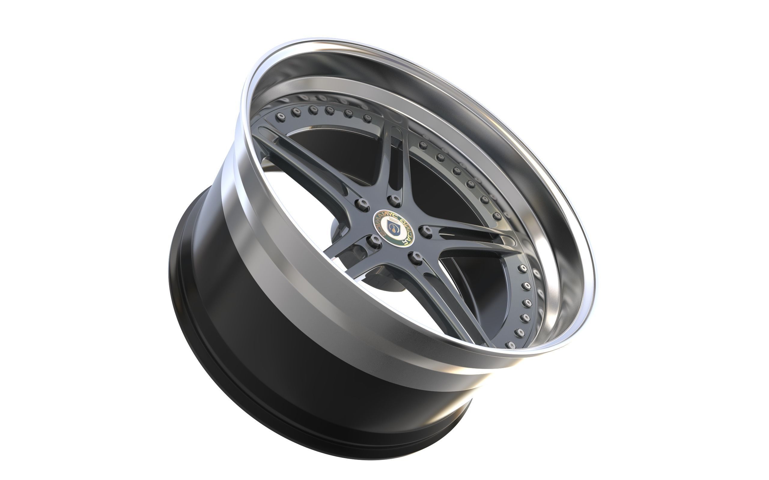 Racing Dynamics RS2 custom wheel 3D model_4