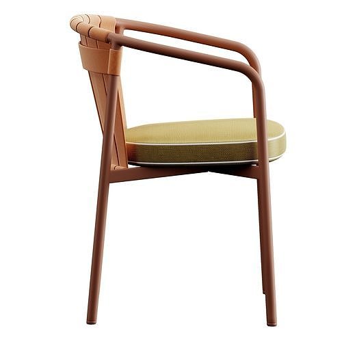 Kettal Arc Dining Chair 3D model 7