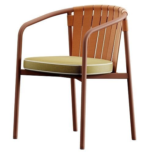 Kettal Arc Dining Chair 3D model 4
