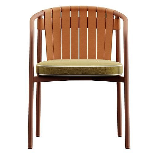 Kettal Arc Dining Chair 3D model 5