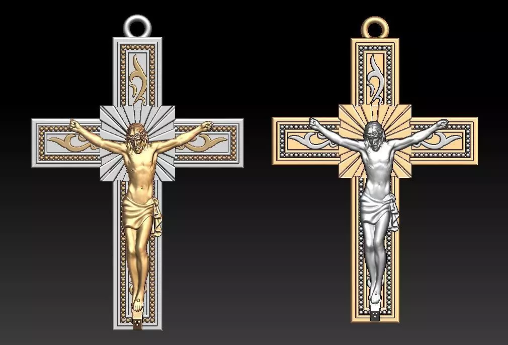 Jesus Christ pendant  3D print model_0
