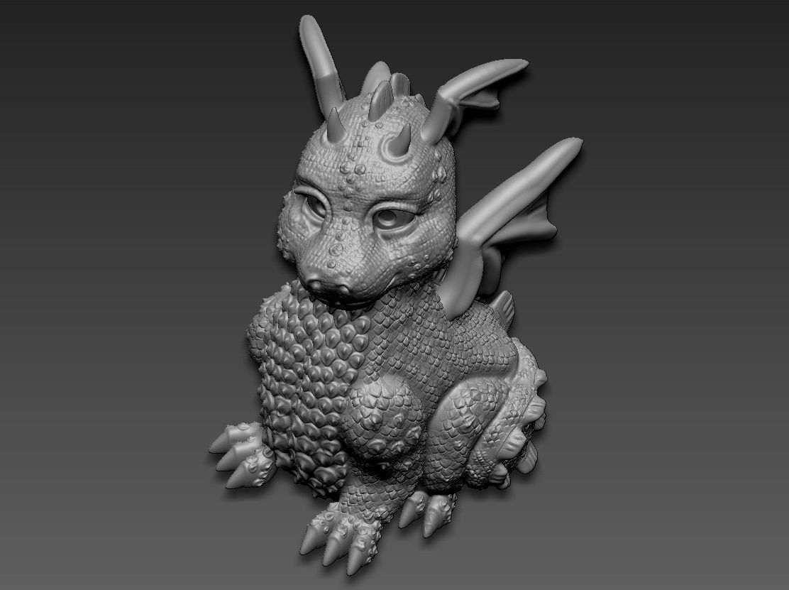 Dragon 3D print model_34