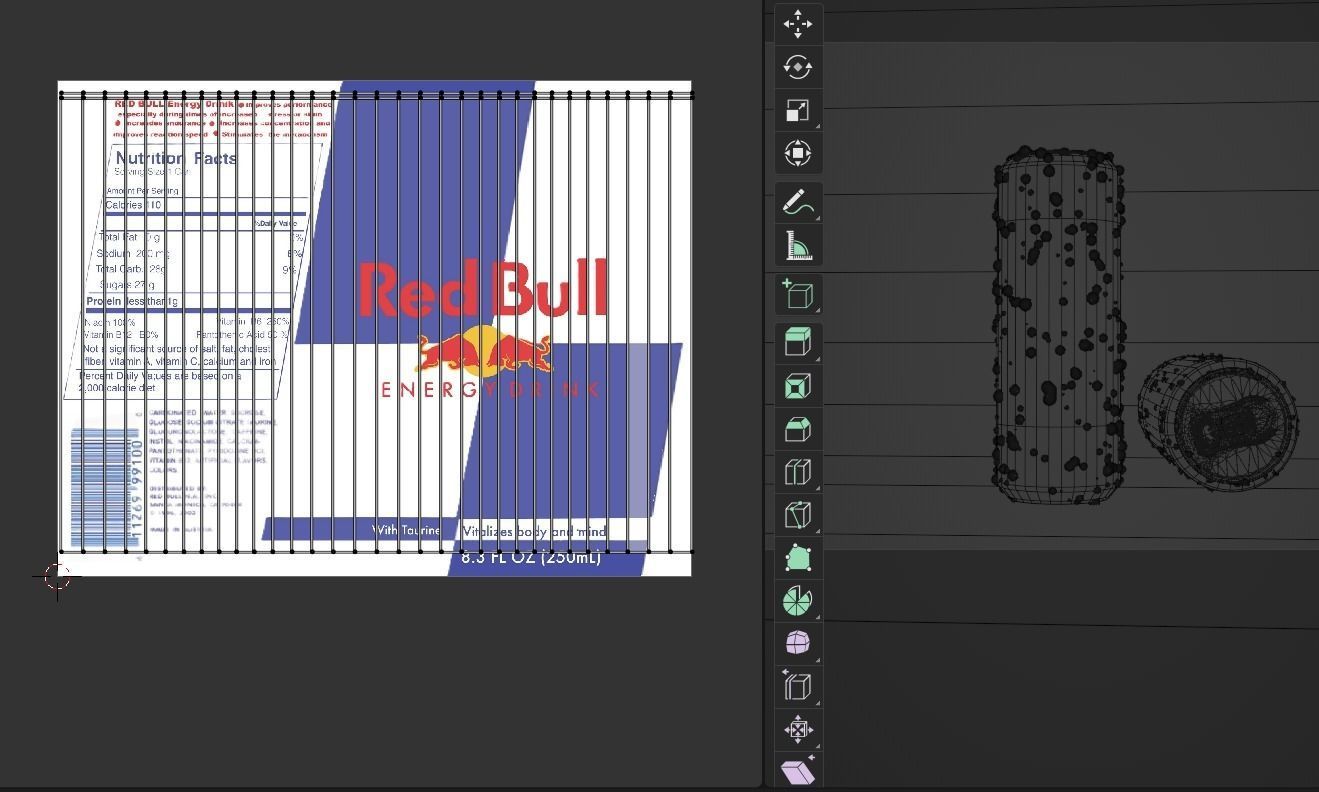 realistic redbull can 3D model_4