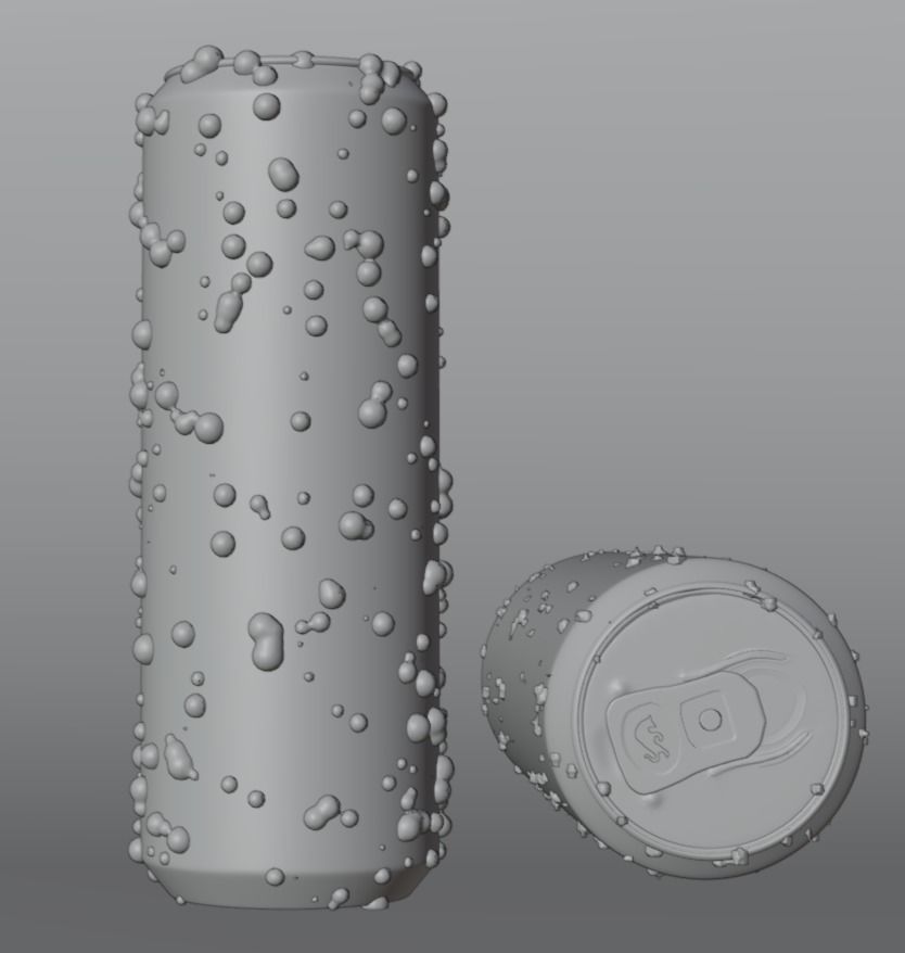 realistic redbull can 3D model_2