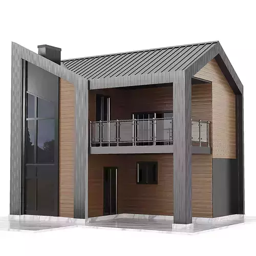 Contemporary House 01 3D model