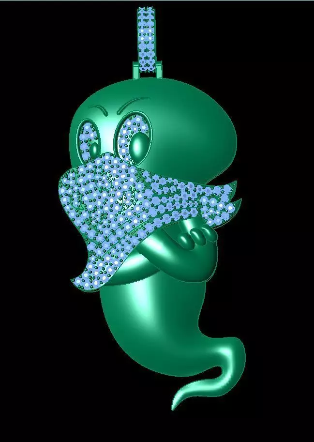 casper pendant 3D print model_0