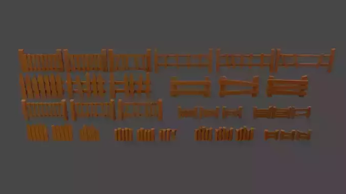 Stylized Basic Color Fences