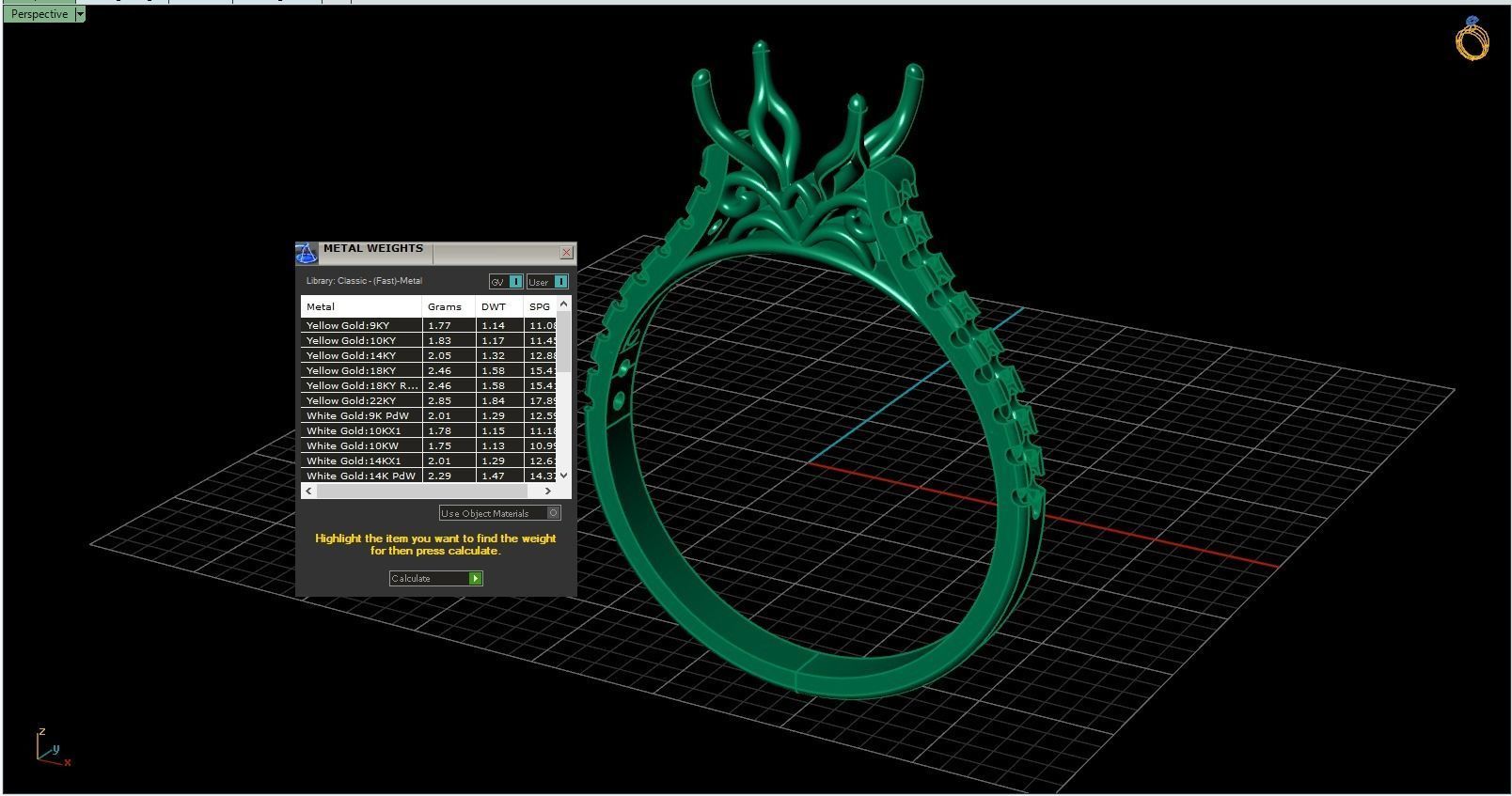 Solitaire ring 3D print model_4