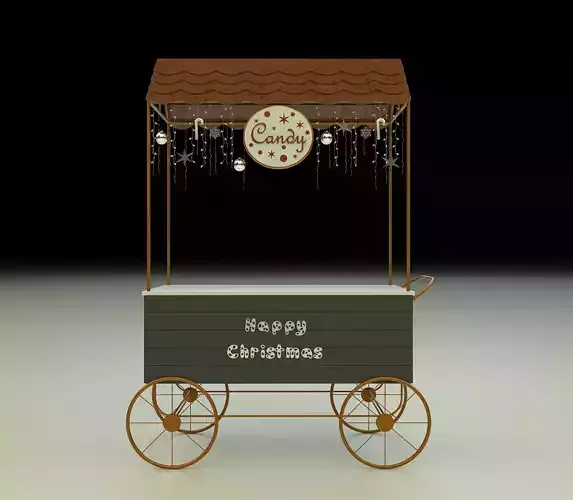 Christmas Candy Food Cart