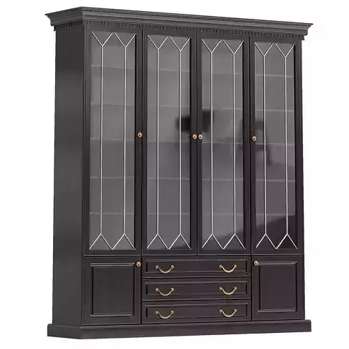 Door bookcase in Antique color