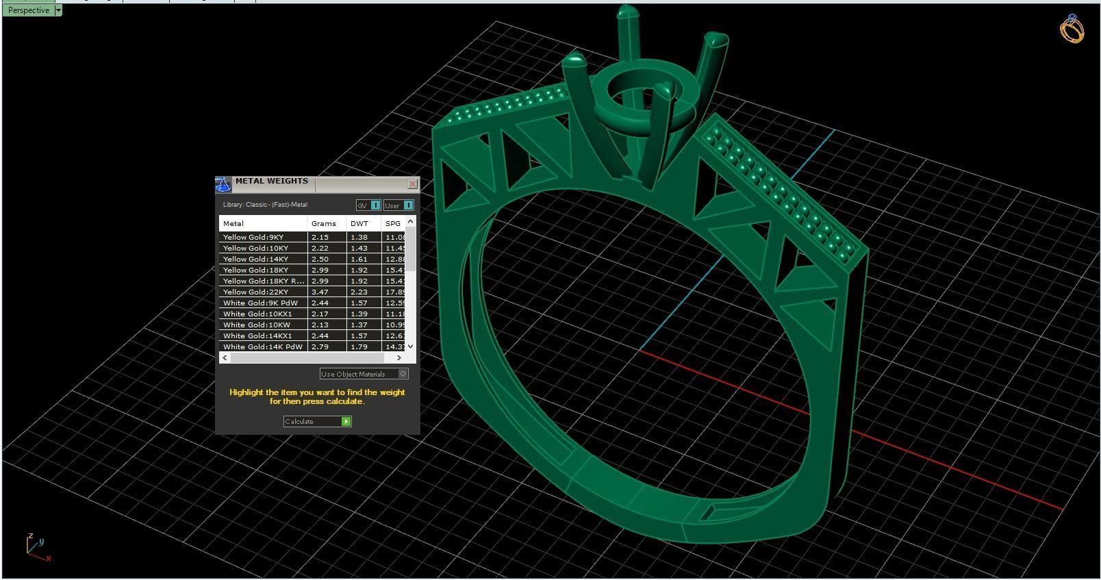 Solitaire ring 3D print model_4