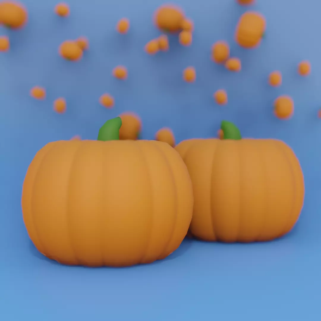 pumpkin Low-poly 3D model