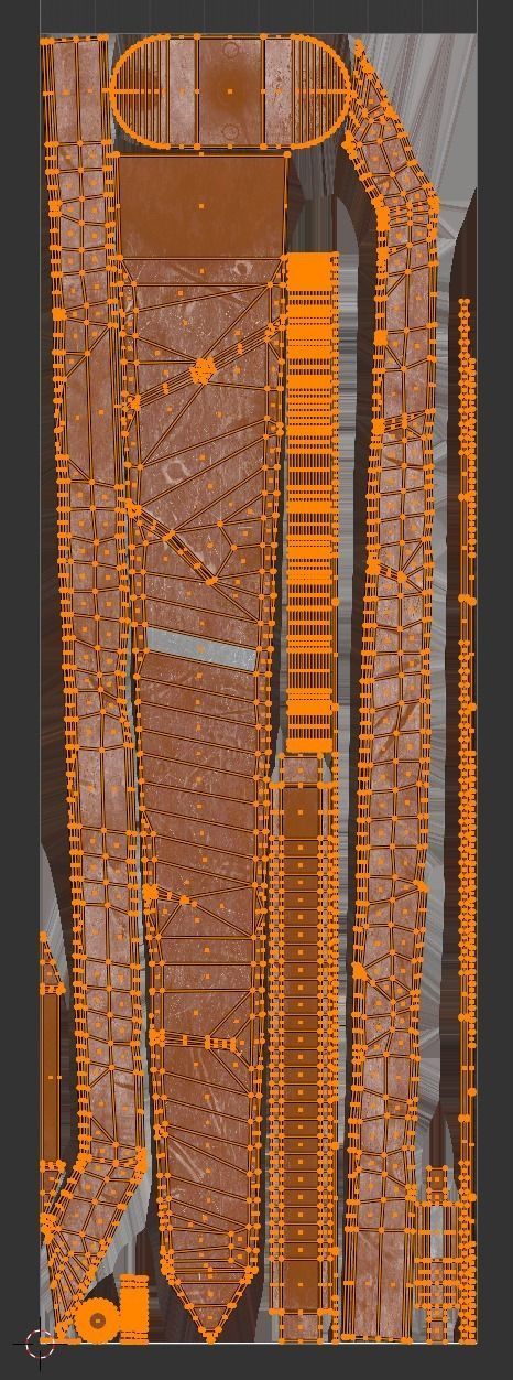 Dragon Slayer - Berserk - game ready - LP Free low-poly 3D model_21