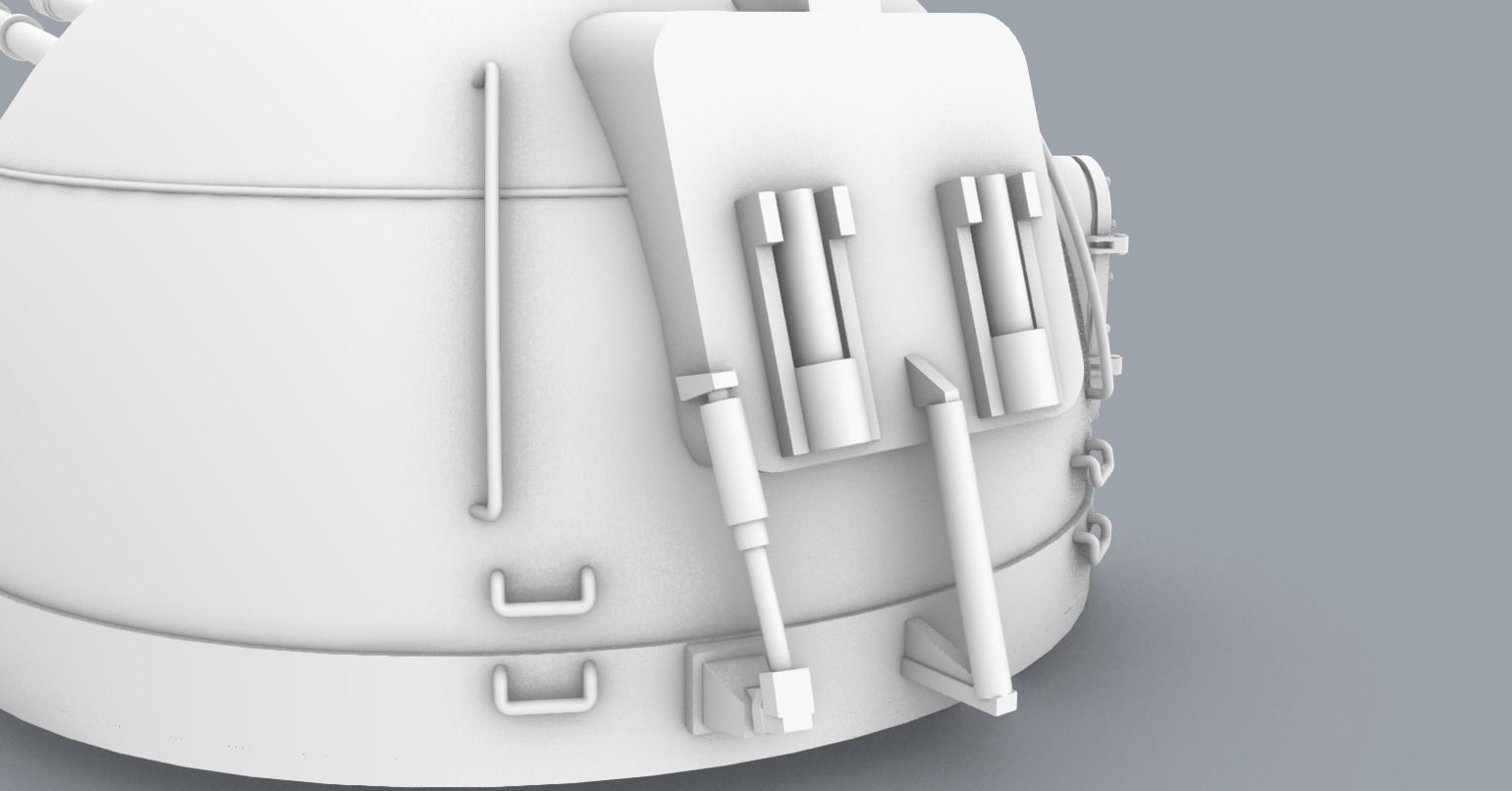 Naval Artillery and Torpedo Systems PM - 4 Weapon Models 3D print model_6