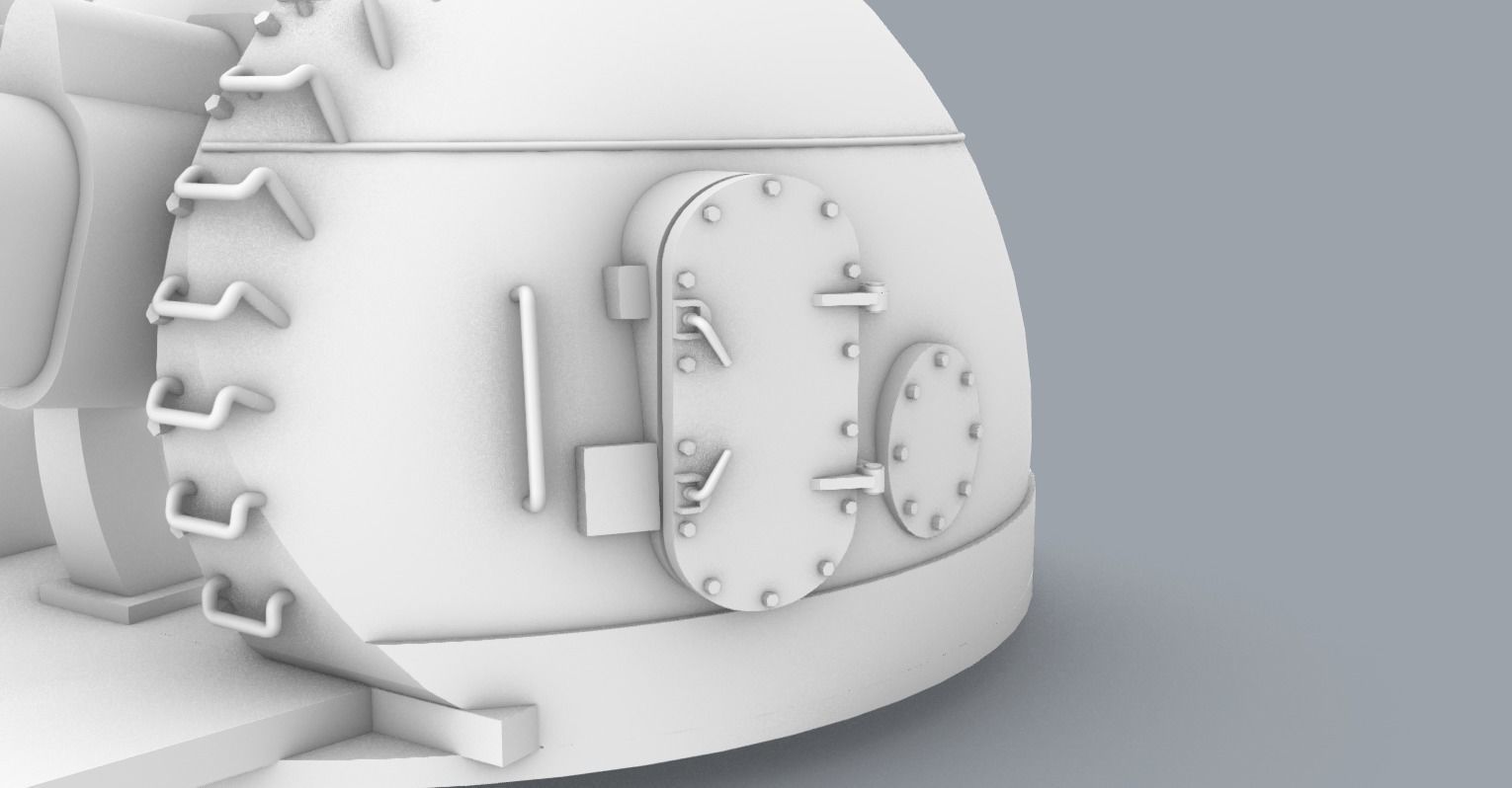 Naval Artillery and Torpedo Systems PM - 4 Weapon Models 3D print model_5