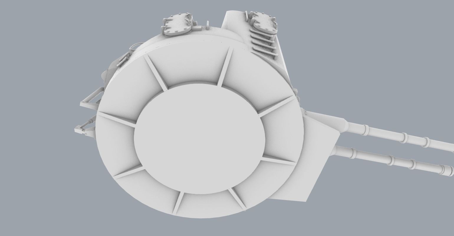 Naval Artillery and Torpedo Systems PM - 4 Weapon Models 3D print model_9