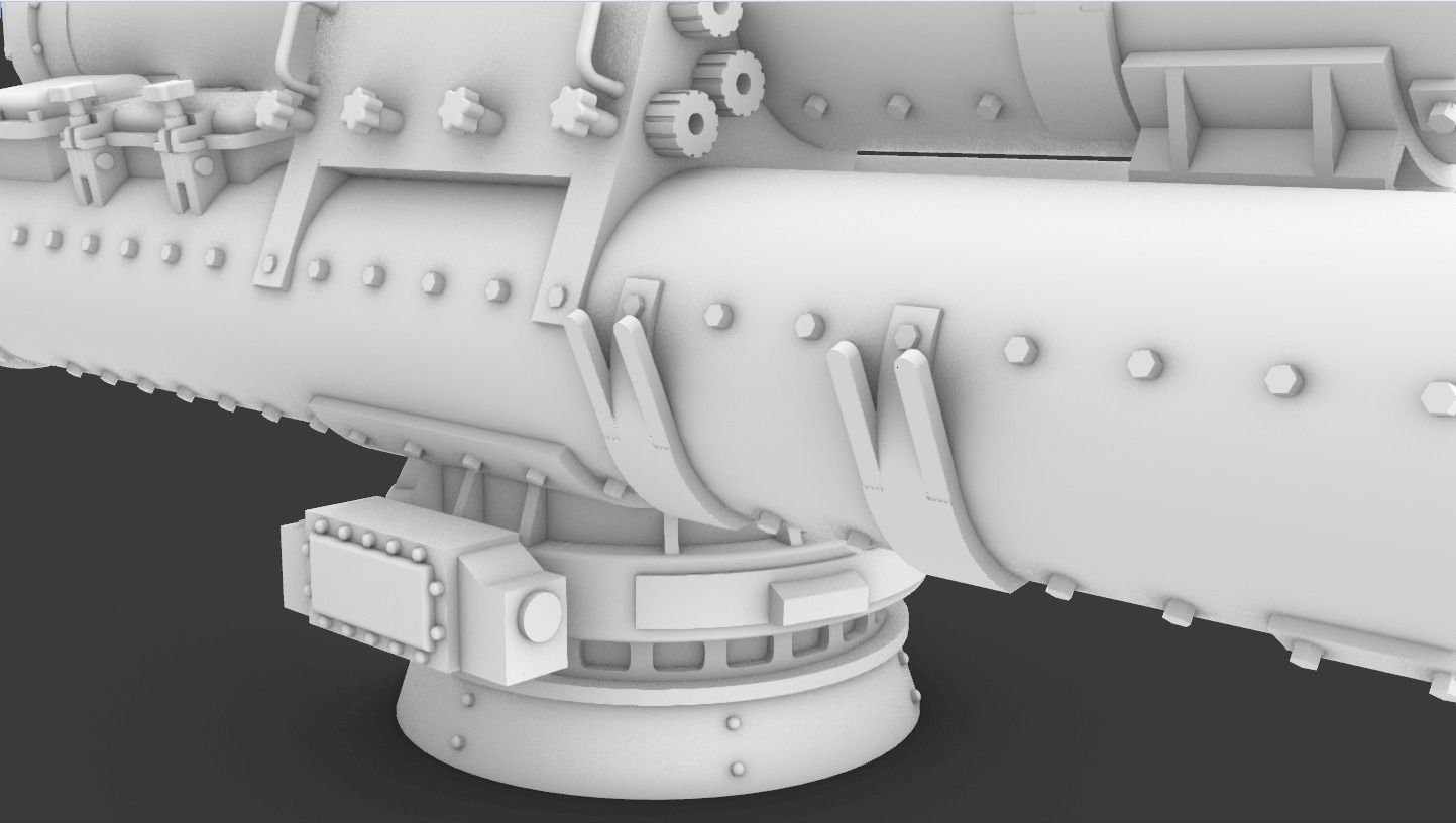 Naval Artillery and Torpedo Systems PM - 4 Weapon Models 3D print model_36