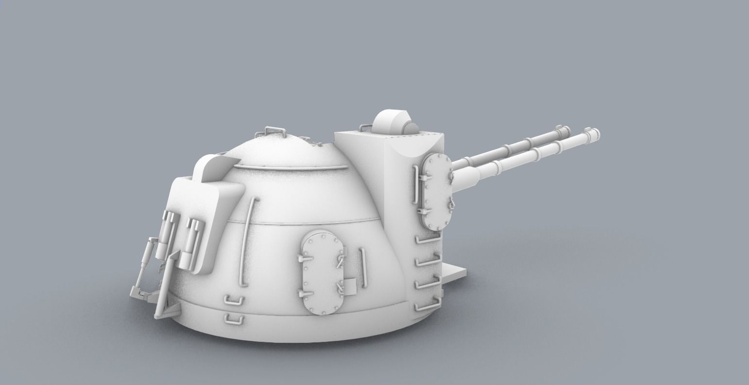 Naval Artillery and Torpedo Systems PM - 4 Weapon Models 3D print model_3