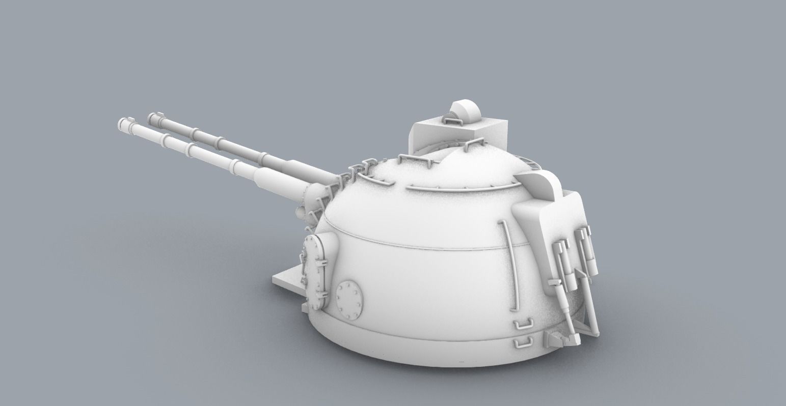 Naval Artillery and Torpedo Systems PM - 4 Weapon Models 3D print model_2