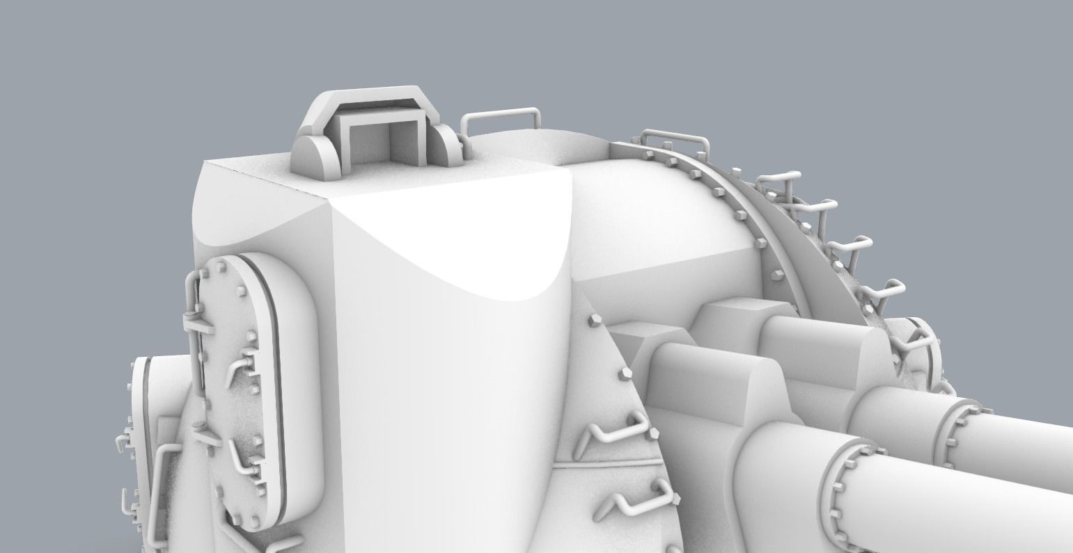 Naval Artillery and Torpedo Systems PM - 4 Weapon Models 3D print model_8