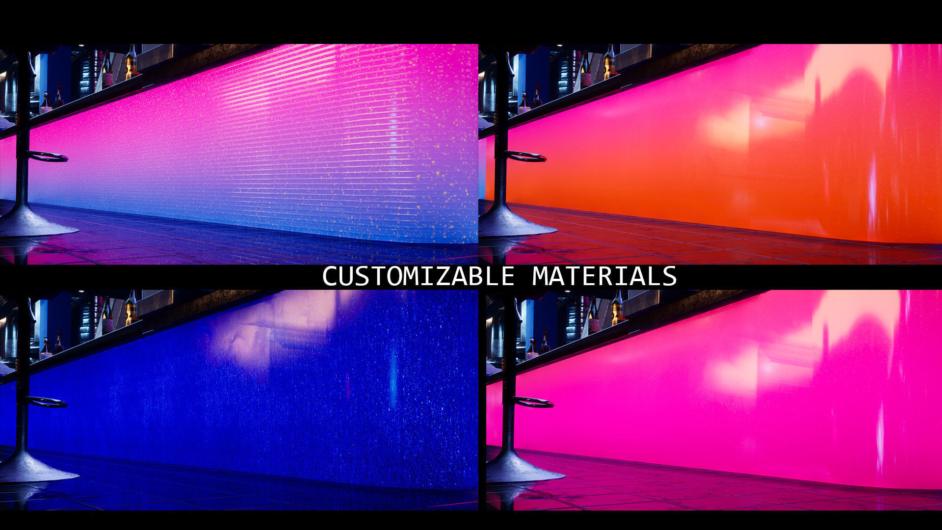 Bowling modular kit -Unreal Engine- and -FBX- Low-poly 3D model_20