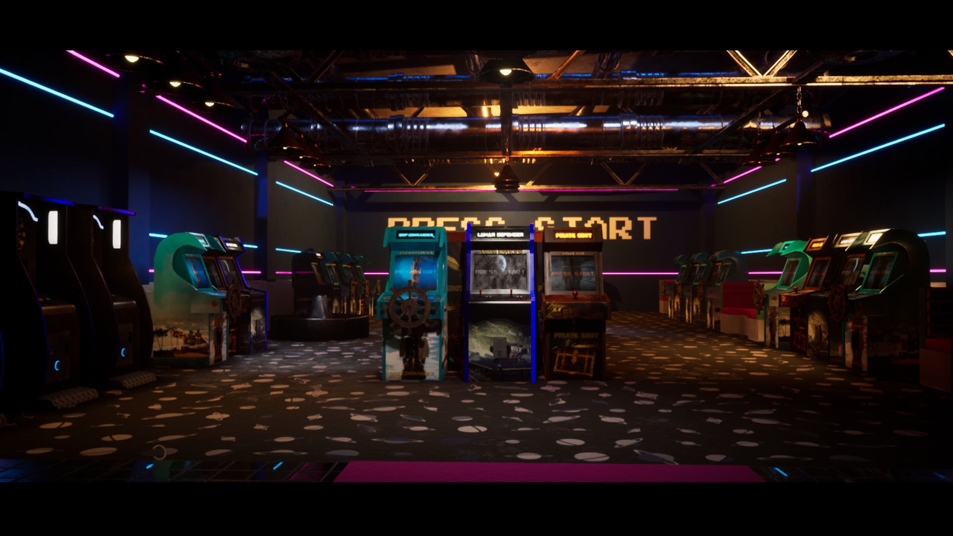 Bowling modular kit -Unreal Engine- and -FBX- Low-poly 3D model_27