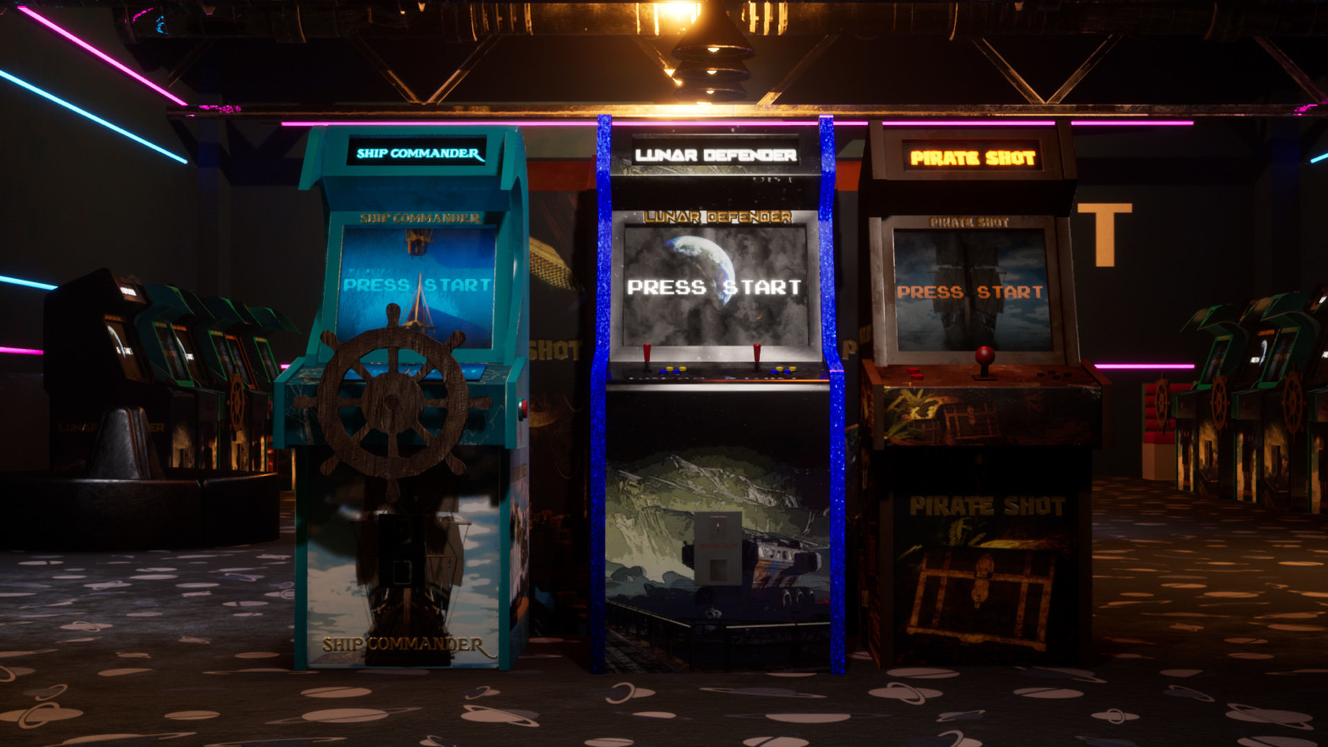 Bowling modular kit -Unreal Engine- and -FBX- Low-poly 3D model_11