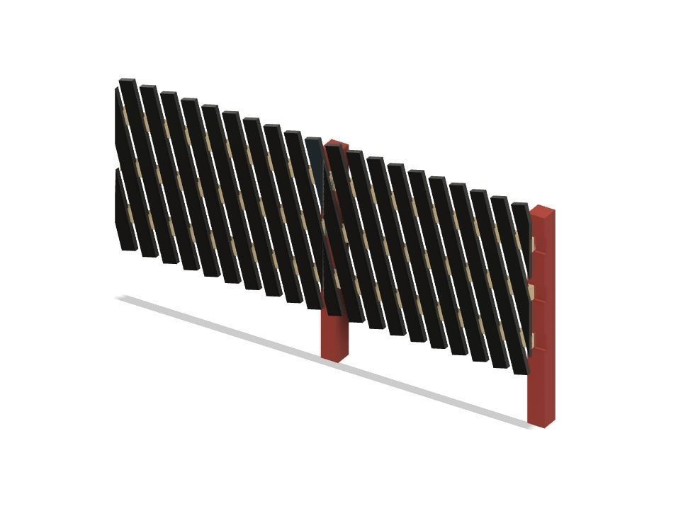 Model Railway Diagonal Fencing 3D print model_4