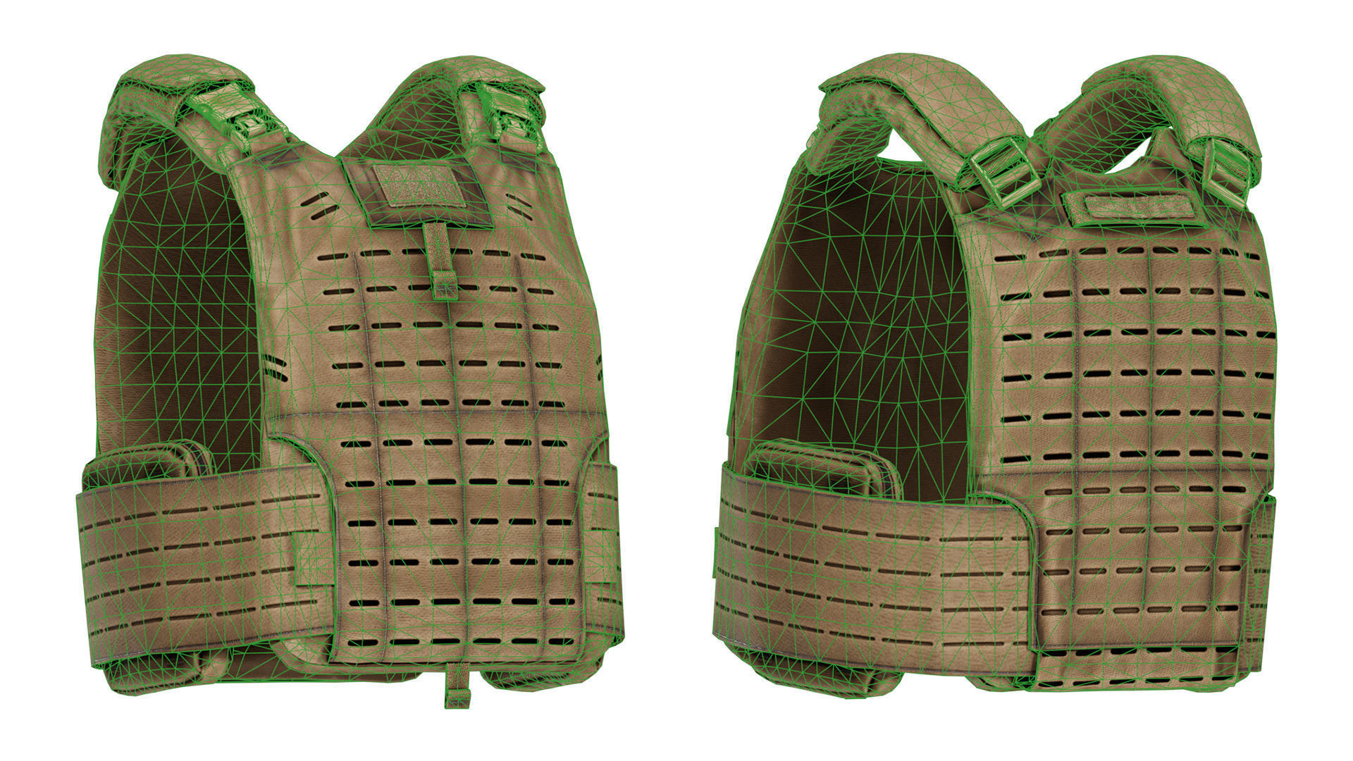 MVS US ARMY PLATE CARRIER VEST Low-poly 3D model_8
