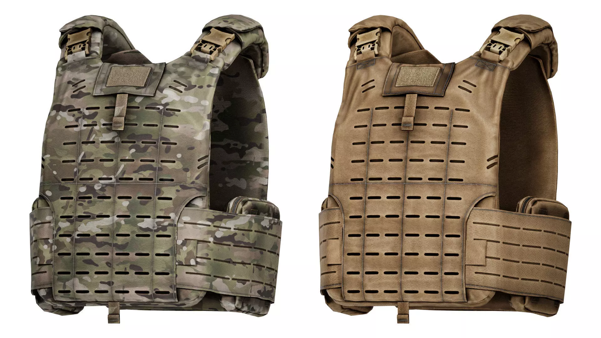 MVS US ARMY PLATE CARRIER VEST Low-poly 3D model_0