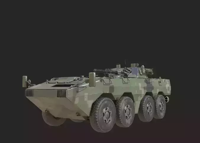 4 coatings of PLA Army ZBL09 ZBL-09 Infantry Fighting Vehicle Low-poly 3D model