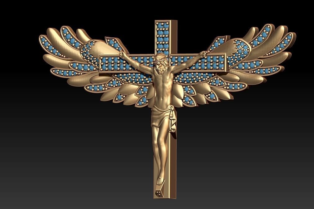 Jesus Christ pendant  3D print model_2