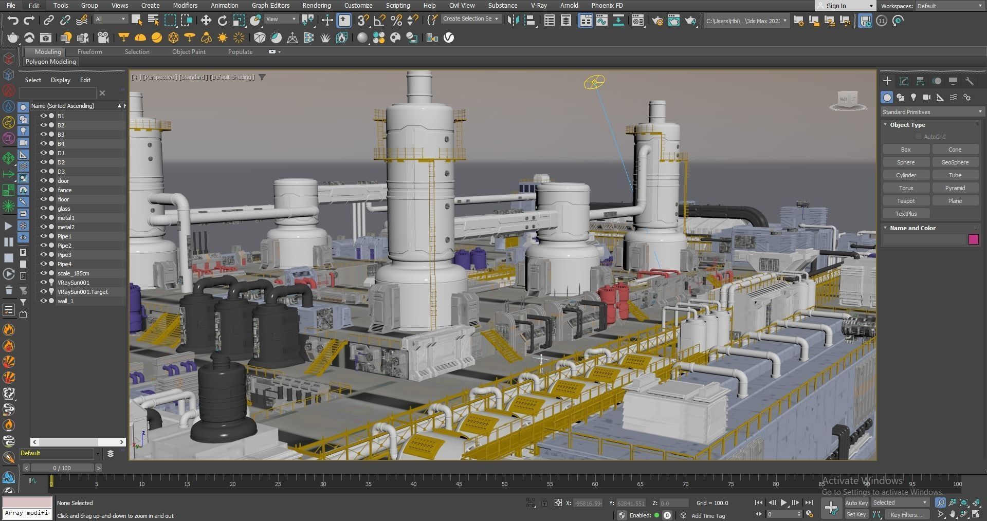 Scifi factory 3D model_25