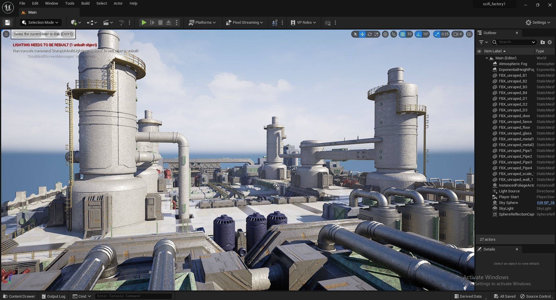 Scifi factory 3D model_17