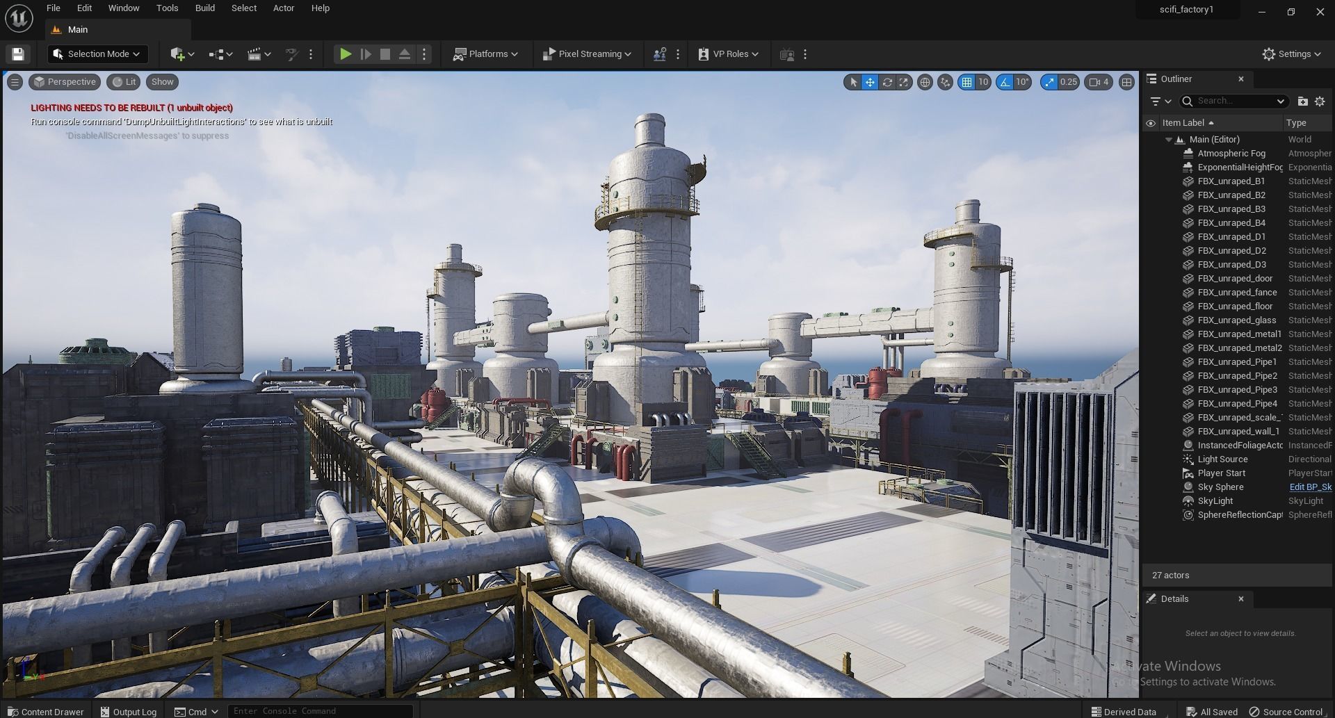 Scifi factory 3D model_20