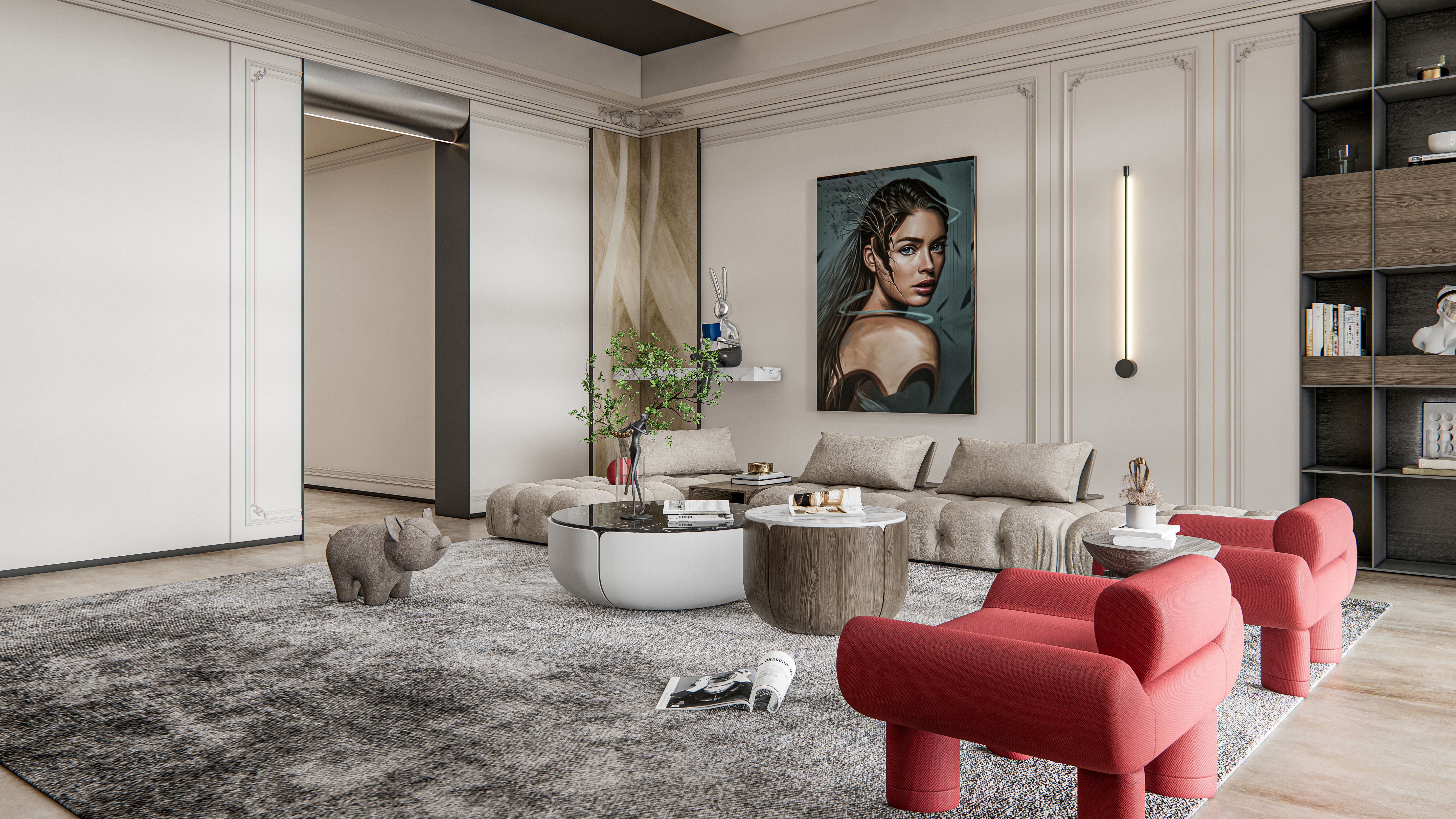 Living room 16 3D model_9