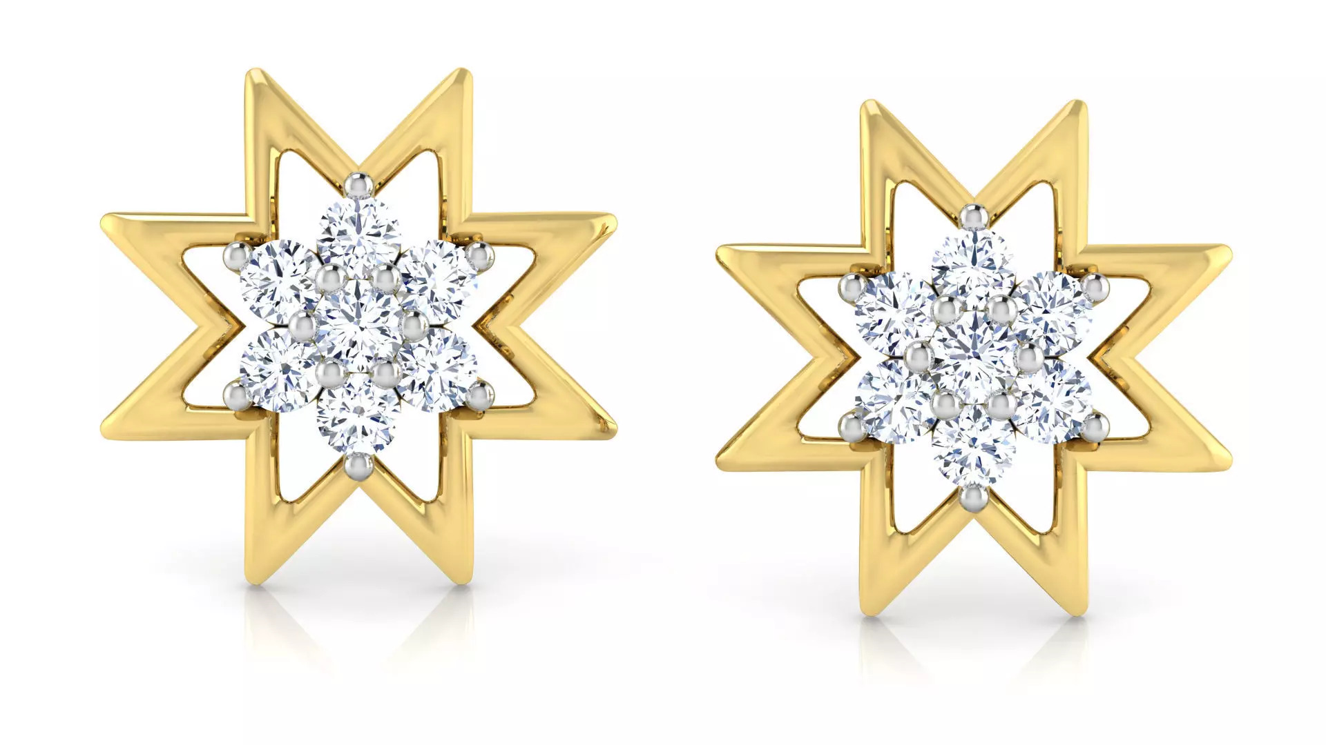 Asta Style Modern Earrings 3D print model